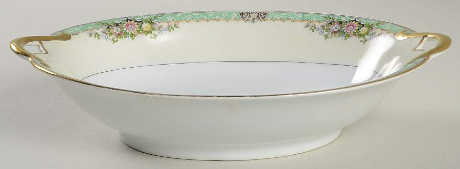 Fairmont (Gold Trim) 9" Oval Vegetable Bowl by Noritake-1