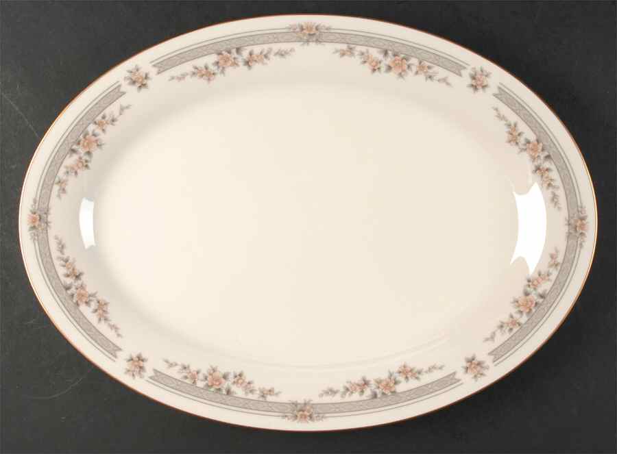 Fairview 16" Oval Serving Platter by Noritake-1