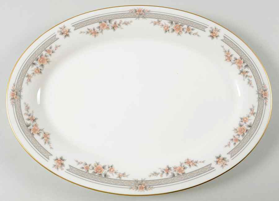 Fairview 14" Oval Serving Platter by Noritake-1
