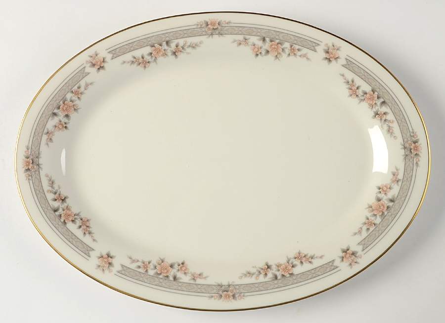 Fairview 12" Oval Serving Platter by Noritake-1