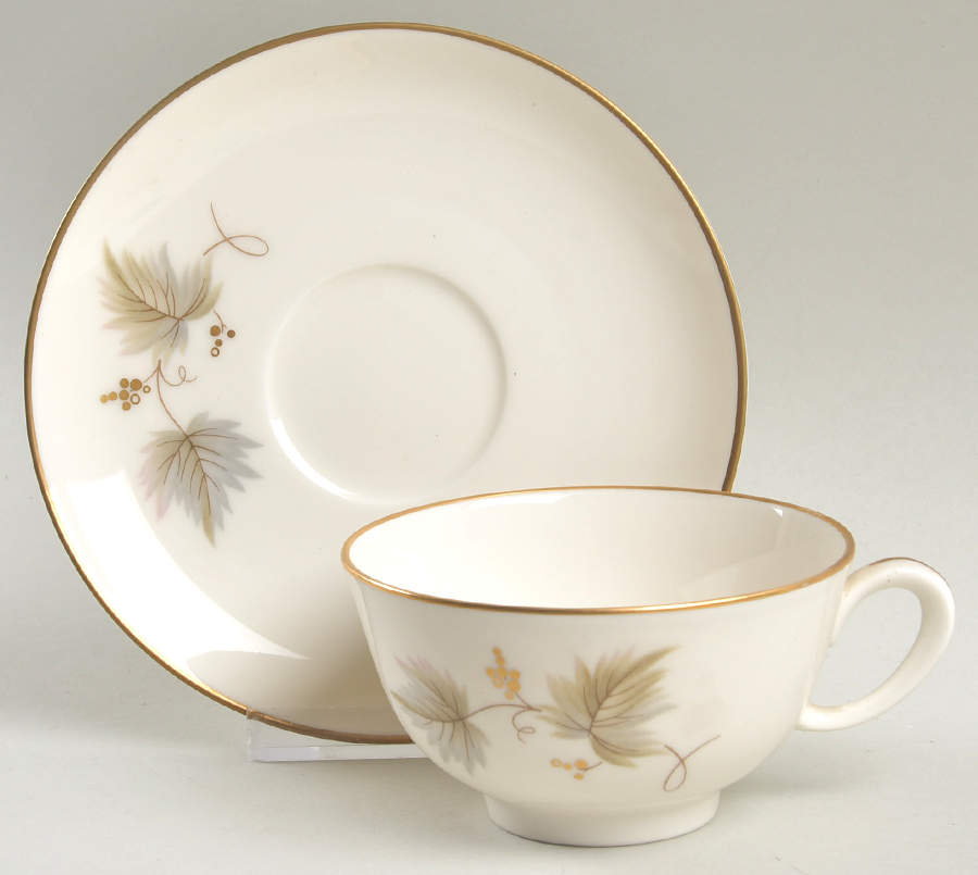 Fantasia Flat Cup & Saucer Set by Noritake-1