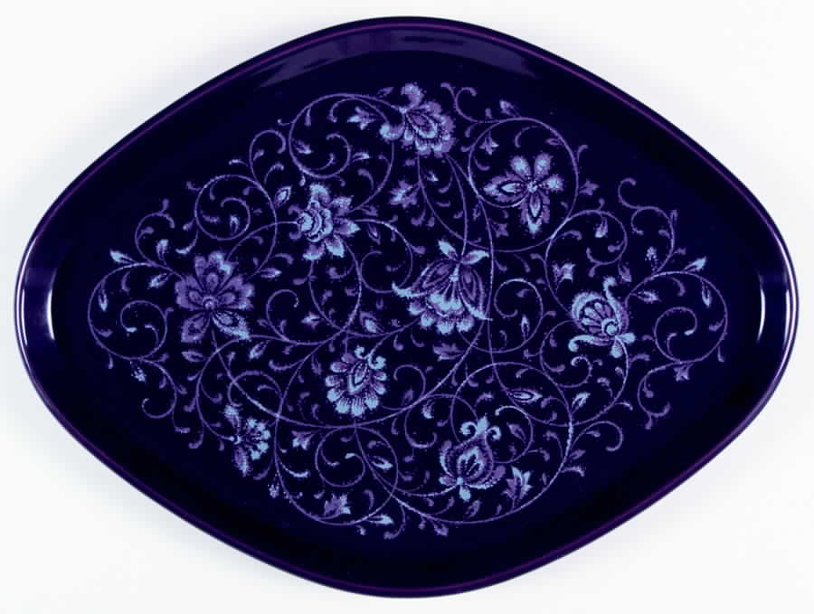 Fantasy Purple 14" Oval Serving Platter by Noritake-1