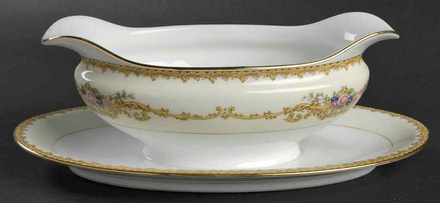 Farland Gravy Boat with Attached Underplate by Noritake-1