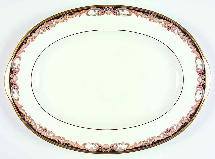 Farentino 14" Oval Serving Platter by Noritake-1