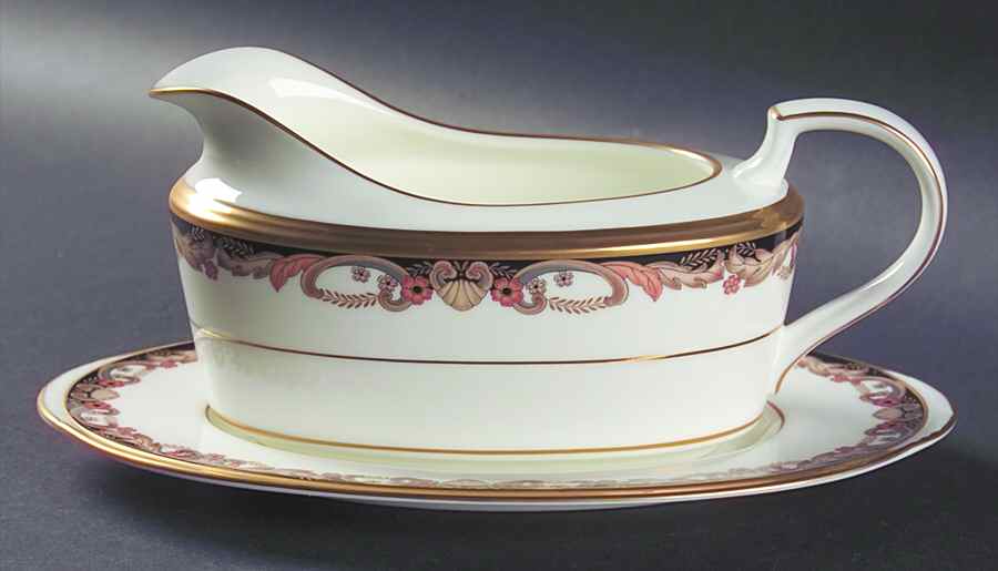 Farentino Gravy Boat & Underplate (Relish/Butter) by Noritake-1