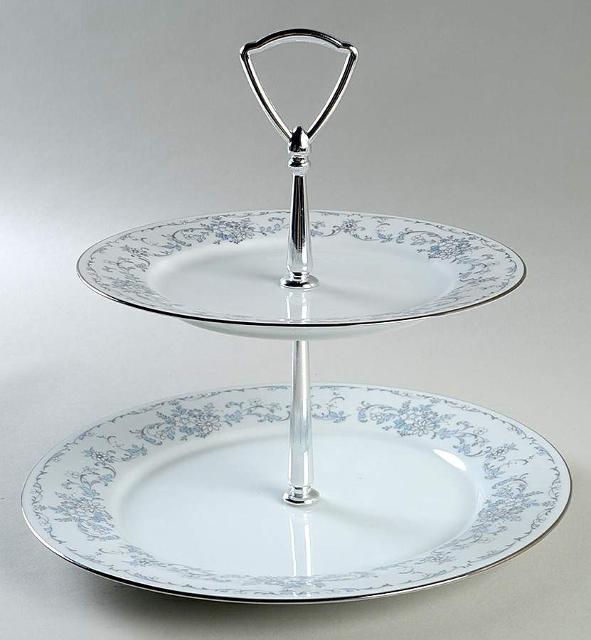 Fascination 2 Tiered Serving Tray (Dinner & Salad Plate) by Noritake-1