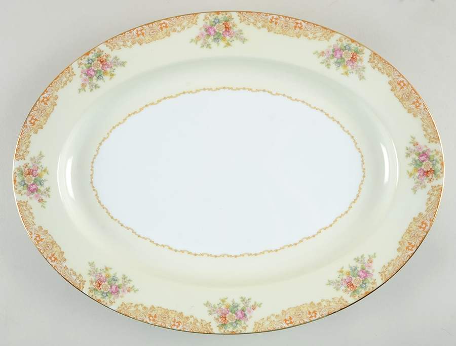 Faversham 16" Oval Serving Platter by Noritake-1