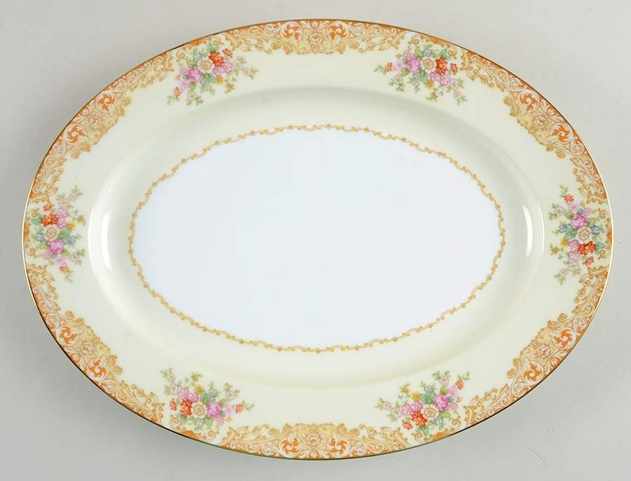 Faversham 11" Oval Serving Platter by Noritake-1