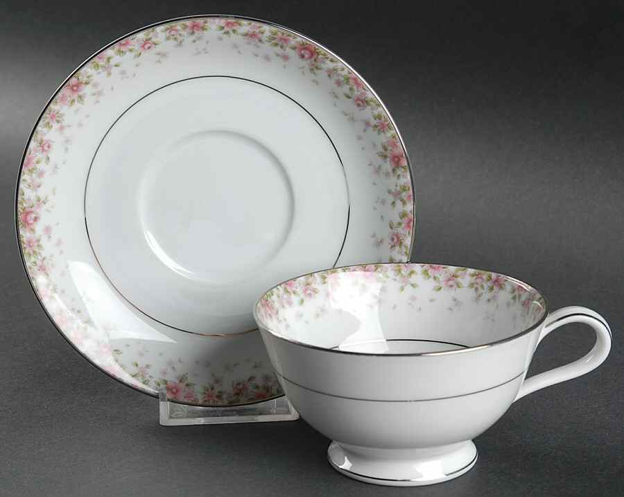Faye Footed Cup & Saucer Set by Noritake-1