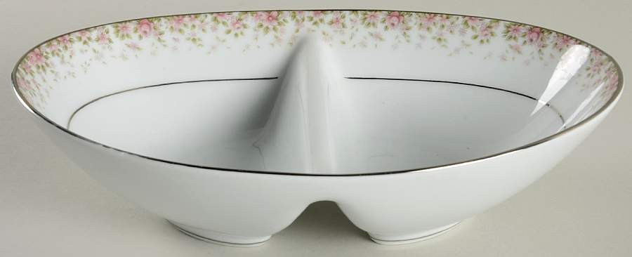 Faye 10" Oval Divided Vegetable Bowl by Noritake-1
