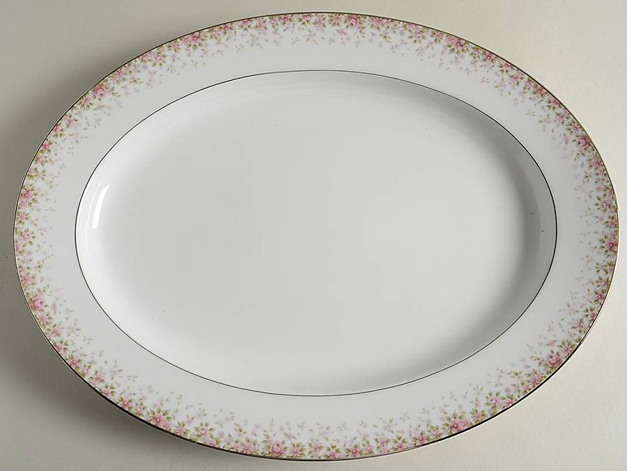 Faye 16" Oval Serving Platter by Noritake-1