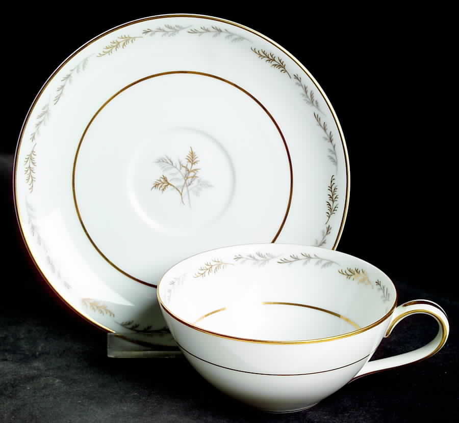 Ferncliff Flat Cup & Saucer Set by Noritake-1