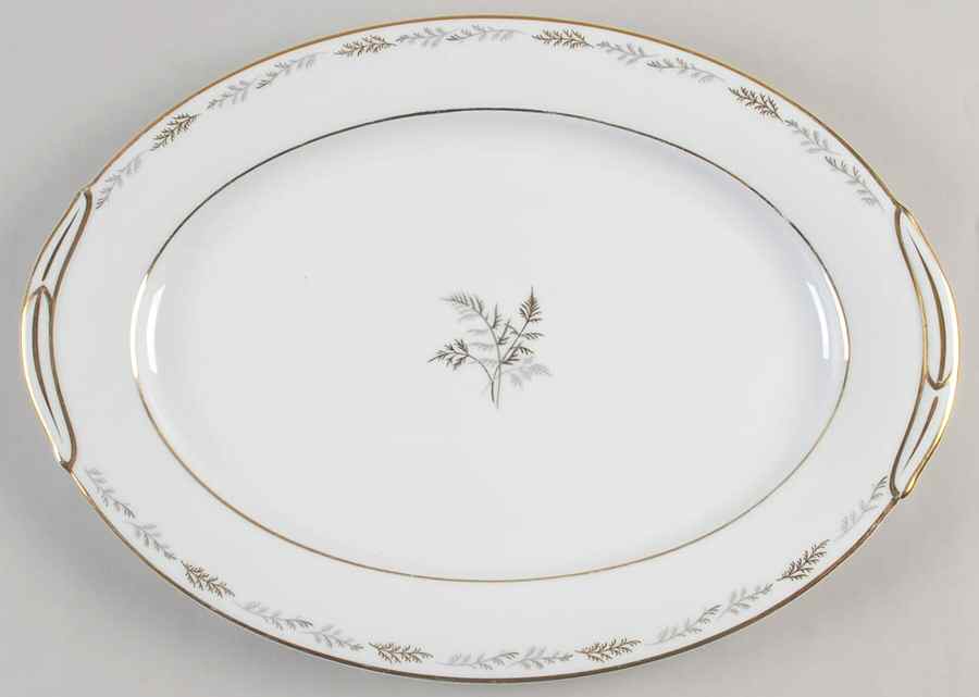 Ferncliff 13" Oval Serving Platter by Noritake-1