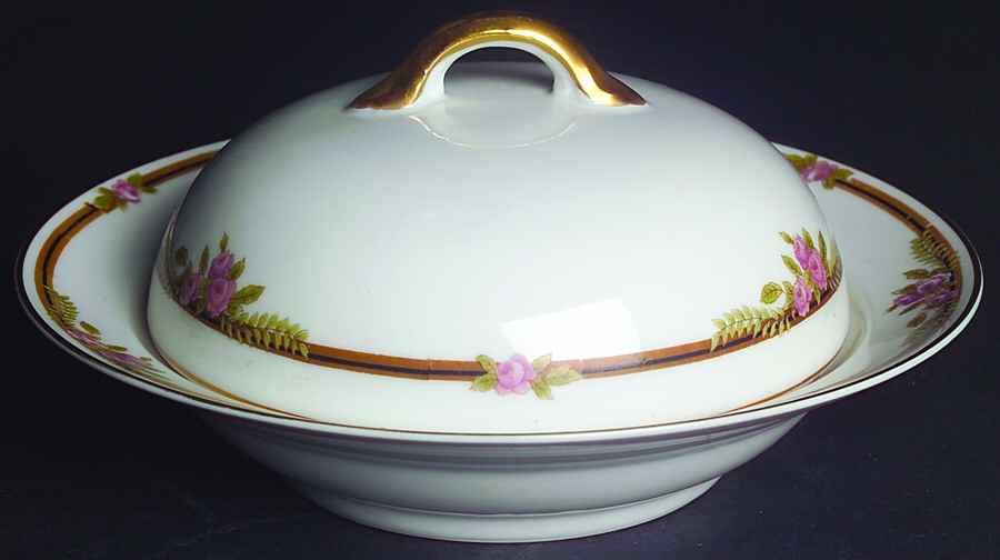 Ferncroft Round Covered Butter by Noritake-1