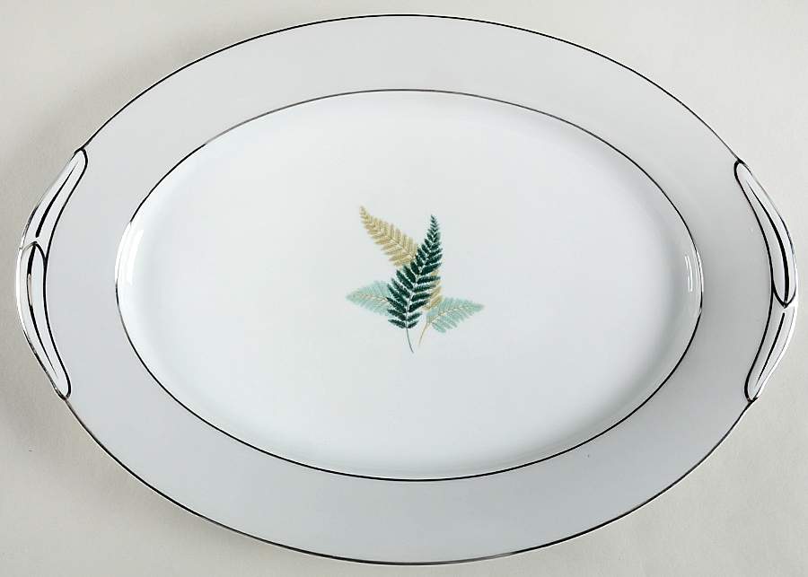 Fernwood 16" Oval Serving Platter by Noritake-1