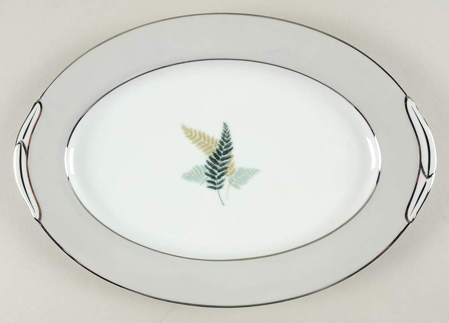 Fernwood 12" Oval Serving Platter by Noritake-1