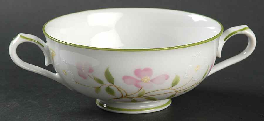 First Blush Footed Cream Soup Bowl by Noritake-1