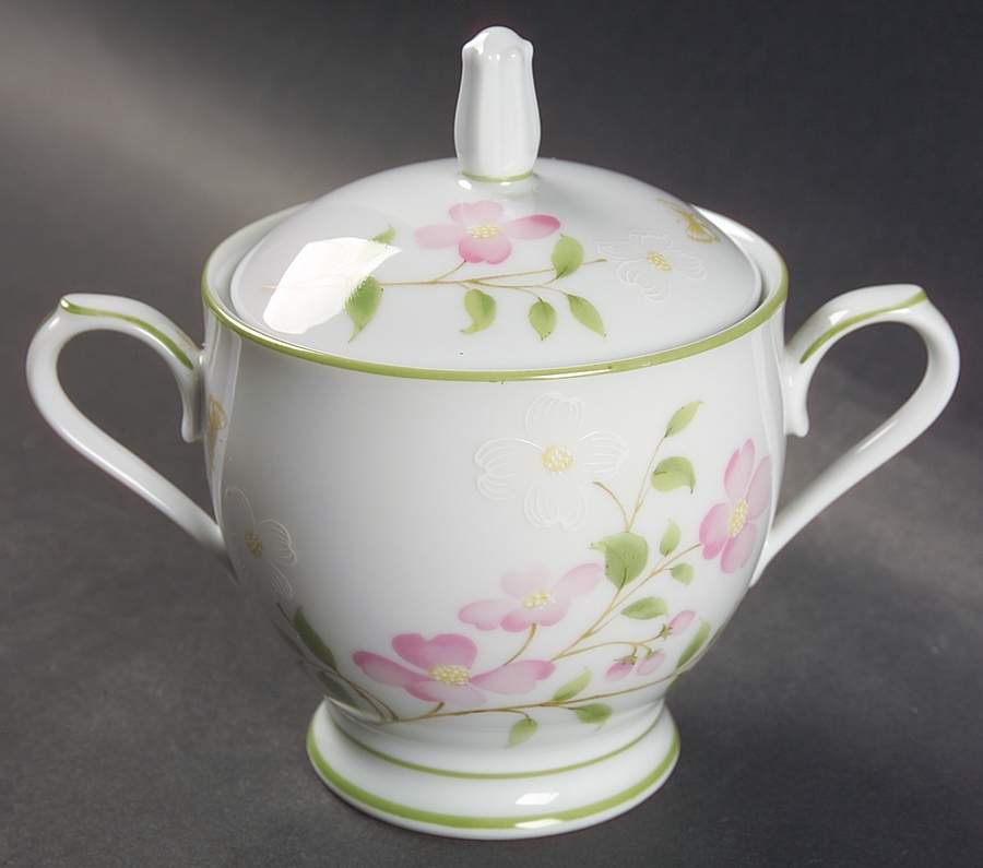 First Blush Sugar Bowl & Lid by Noritake-1