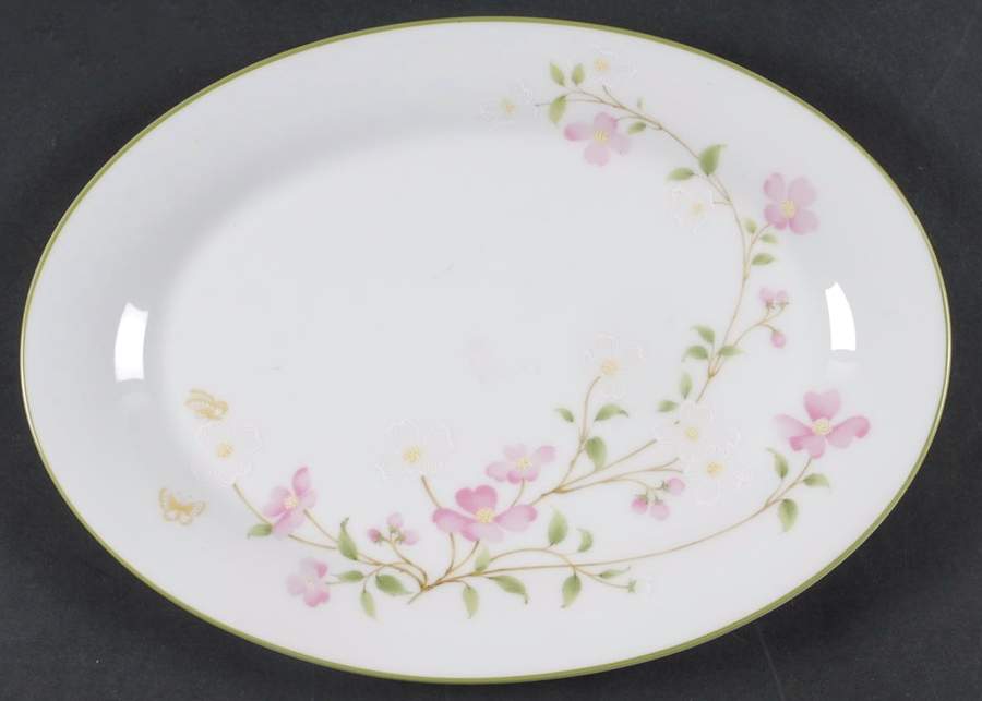 First Blush 12" Oval Serving Platter by Noritake-1