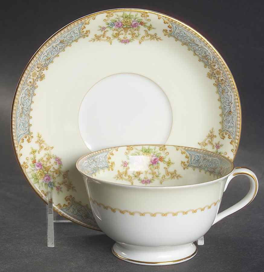 Fiesta Footed Cup & Saucer Set by Noritake-1