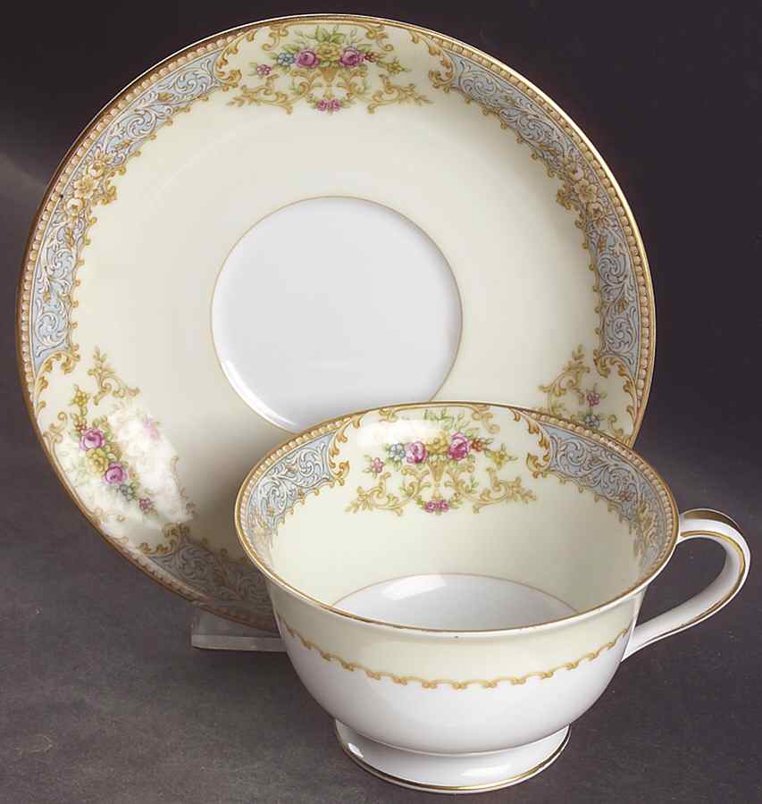 Fiesta Footed Cup & Saucer Set by Noritake-1