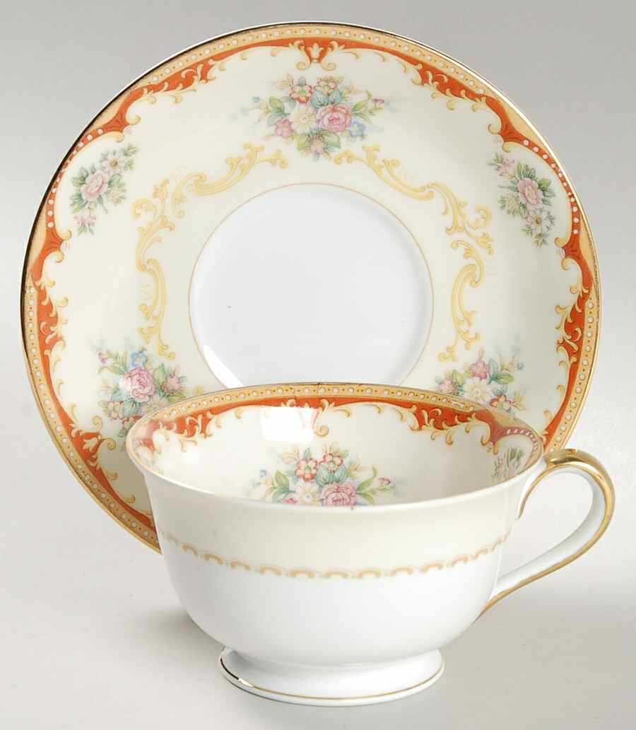 Fiesta Footed Cup & Saucer Set by Noritake-1