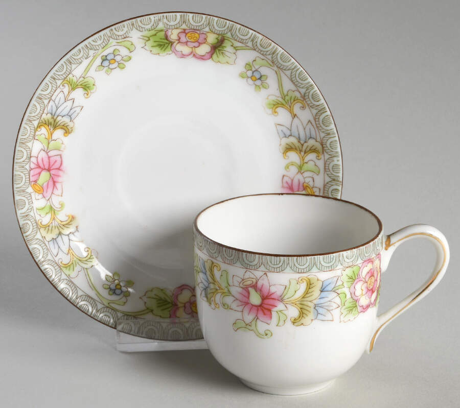 The Flamengo Flat Demitasse Cup & Saucer Set by Noritake-1
