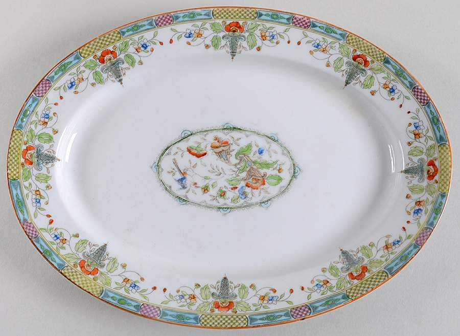Florian Bassett 12" Oval Serving Platter by Noritake-1