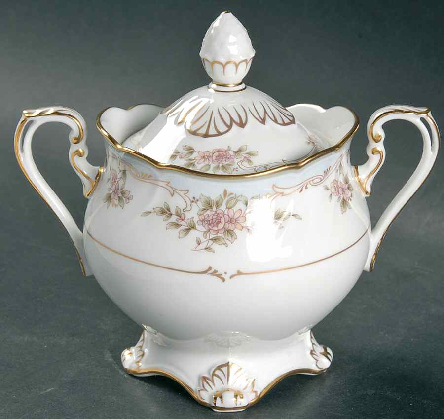 Floral Embrace Sugar Bowl & Lid by Noritake-1