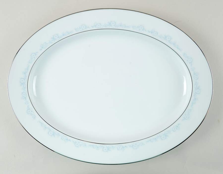 Fleurette 16" Oval Serving Platter by Noritake-1