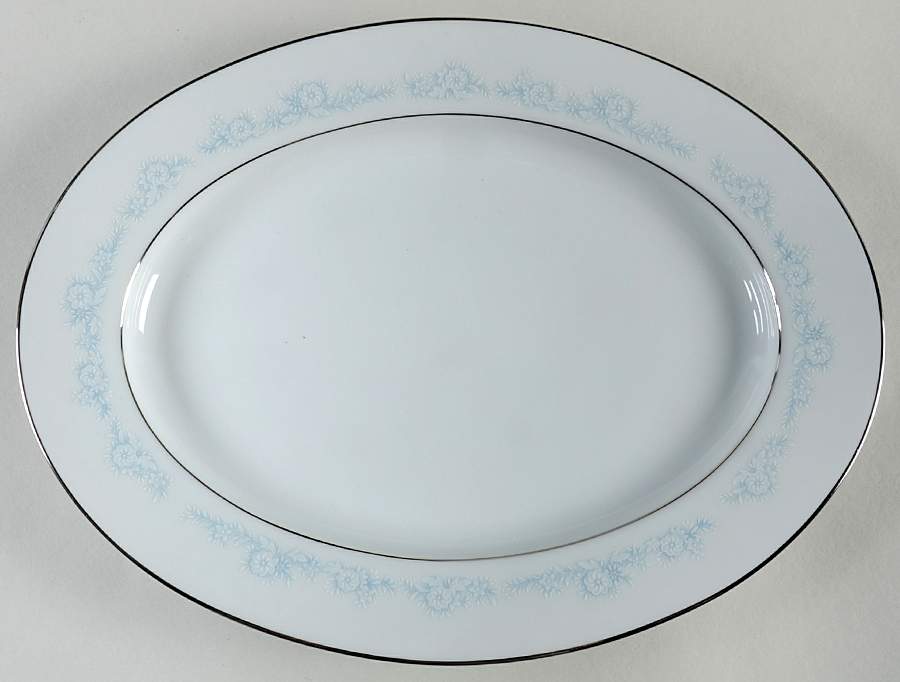 Fleurette 11" Oval Serving Platter by Noritake-1