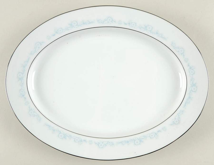 Fleurette 13" Oval Serving Platter by Noritake-1