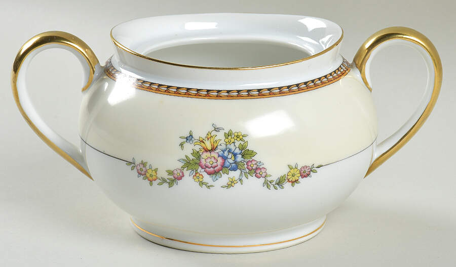 Fleurette Sugar Bowl No Lid by Noritake-1