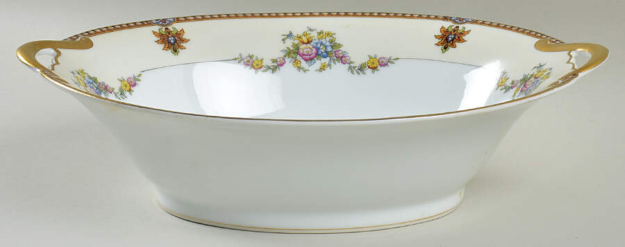 Fleurette 10" Oval Vegetable Bowl by Noritake-1