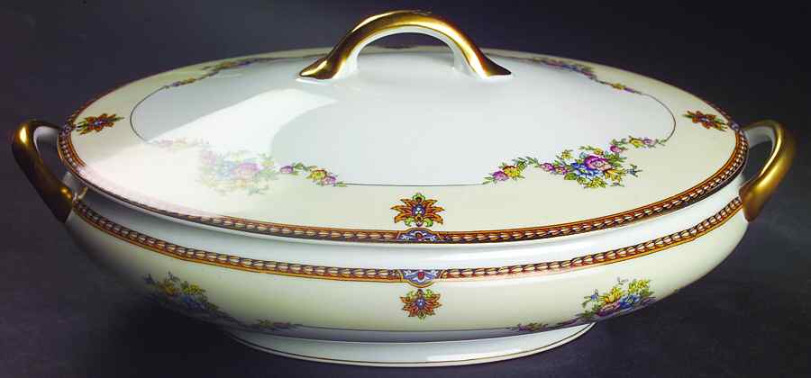 Fleurette Oval Covered Vegetable by Noritake-1