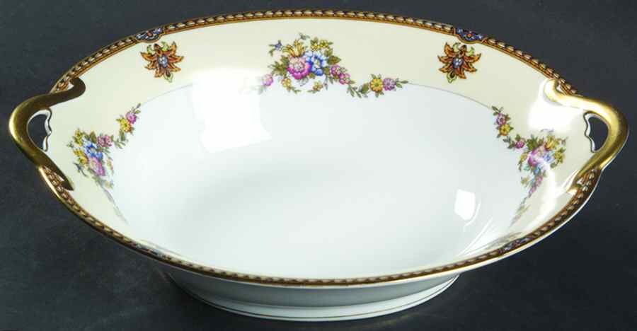 Fleurette 9" Oval Vegetable Bowl by Noritake-1