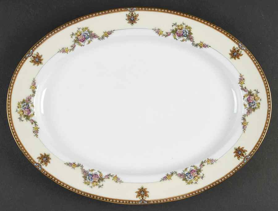 Fleurette 13" Oval Serving Platter by Noritake-1