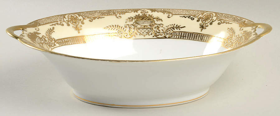 Fleurgold 10" Oval Vegetable Bowl by Noritake-1