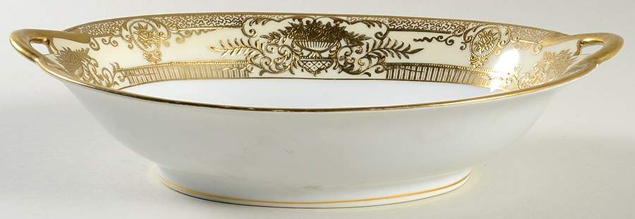 Fleurgold 9" Oval Vegetable Bowl by Noritake-1
