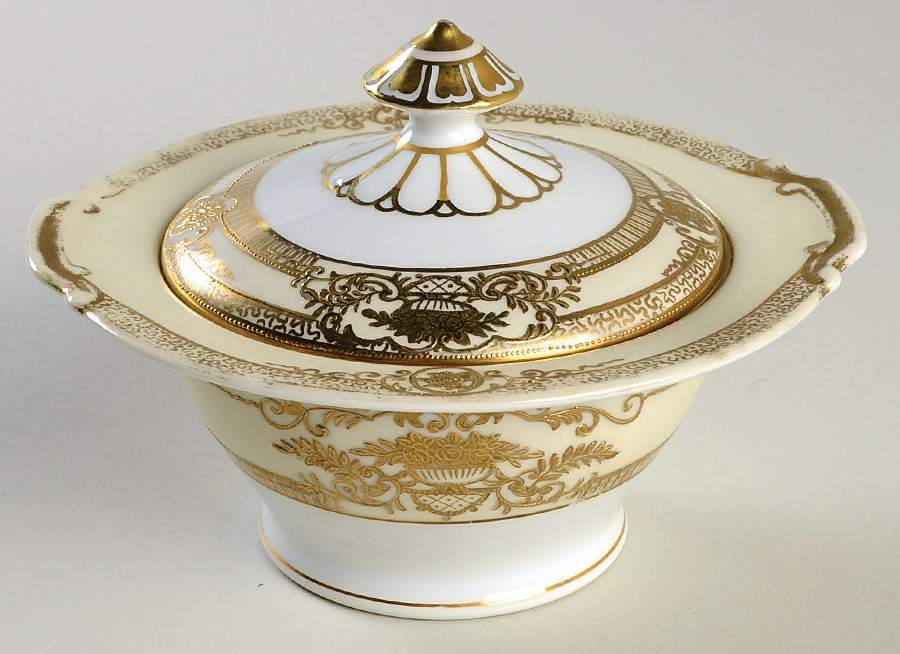 Fleurgold Sugar Bowl & Lid by Noritake-1