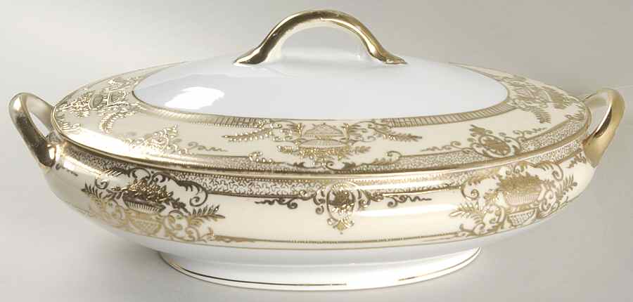 Fleurgold Oval Covered Vegetable by Noritake-1