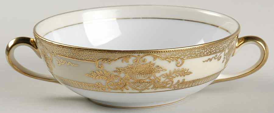 Fleurgold Flat Cream Soup Bowl by Noritake-1