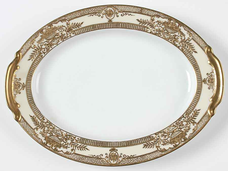 Fleurgold 11" Oval Serving Platter by Noritake-1