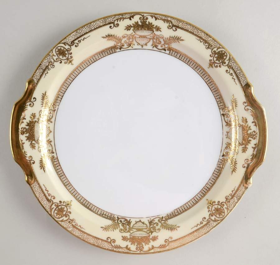 Fleurgold Handled Cake Plate by Noritake-1
