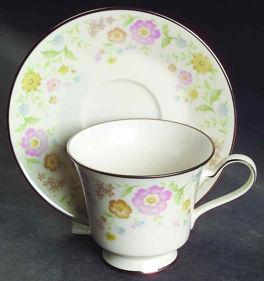 Flirtation Footed Cup & Saucer Set by Noritake-1