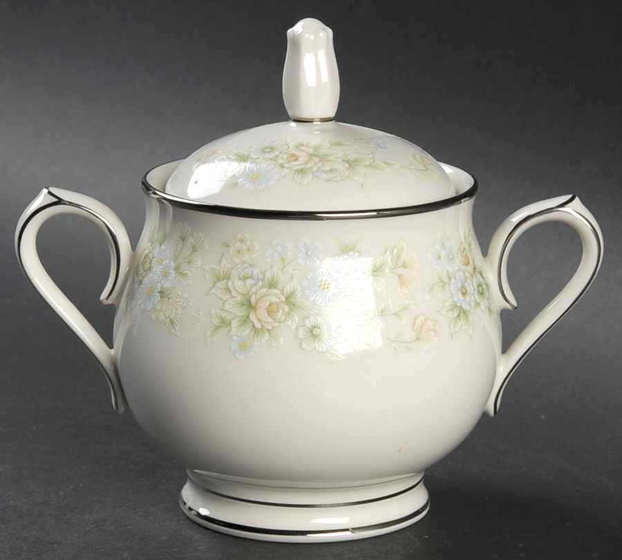 Flower Maid Sugar Bowl & Lid by Noritake-1