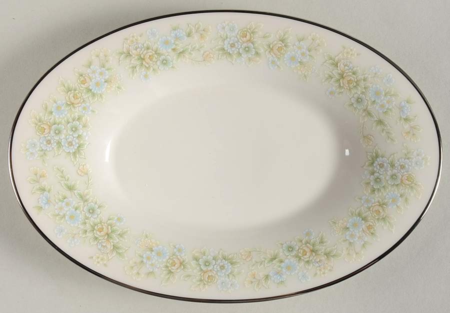 Flower Maid Relish/Gravy Underplate by Noritake-1