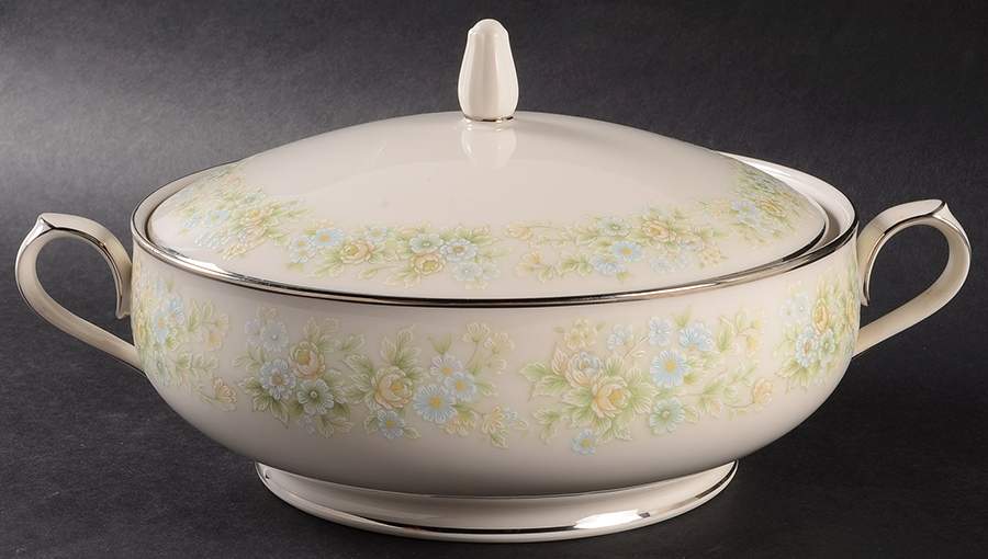 Flower Maid Round Covered Vegetable by Noritake-1