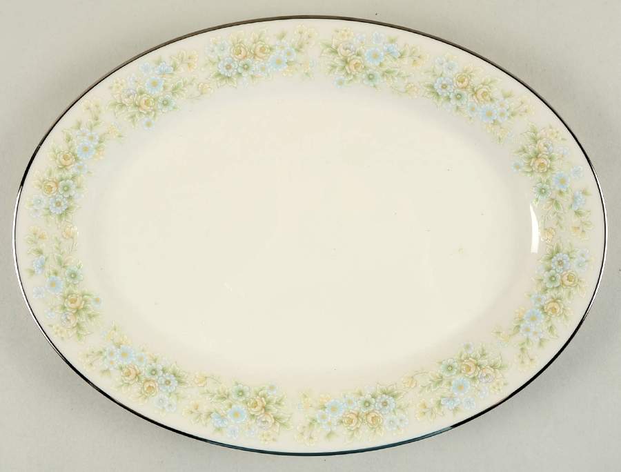Flower Maid 14" Oval Serving Platter by Noritake-1