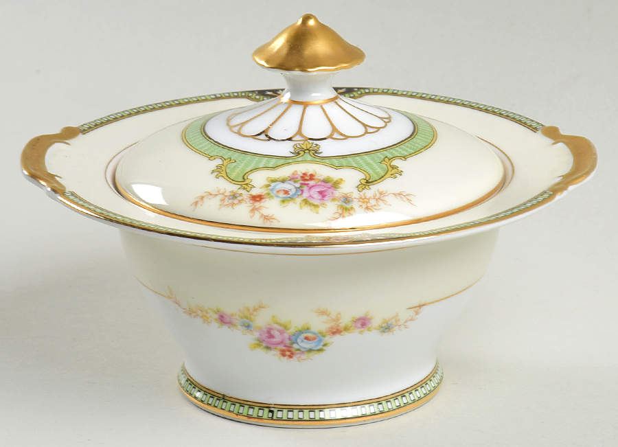 Floreal Sugar Bowl & Lid by Noritake-1